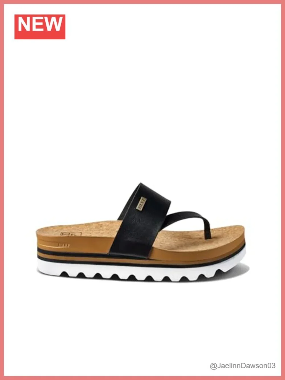 Women's Platform Sandals with Vegan Leather Straps, Slip-On, EVA Outsole, Arch